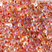 Miyuki Berry Beads 2,5x4,5mm BB0275 Crystal Peachy Gold inside colorlined rainbow ca 9gr